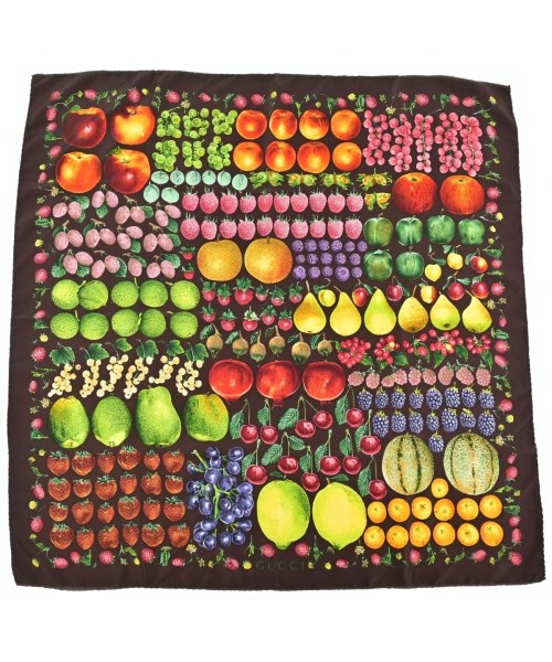 GUCCI(グッチ)バンダナ・スカーフ 茶 サイズ:-/2200627503030