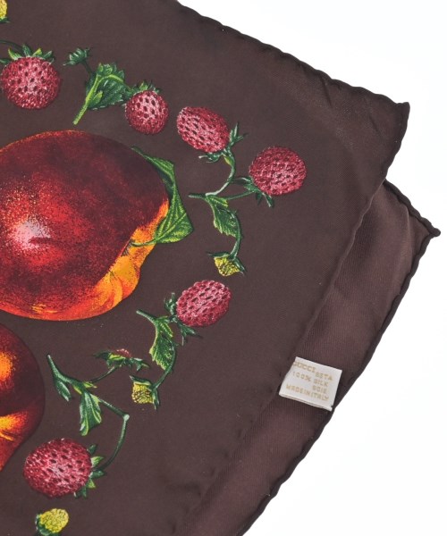 GUCCI（グッチ）バンダナ・スカーフ 茶 サイズ:- レディース/2200627503030