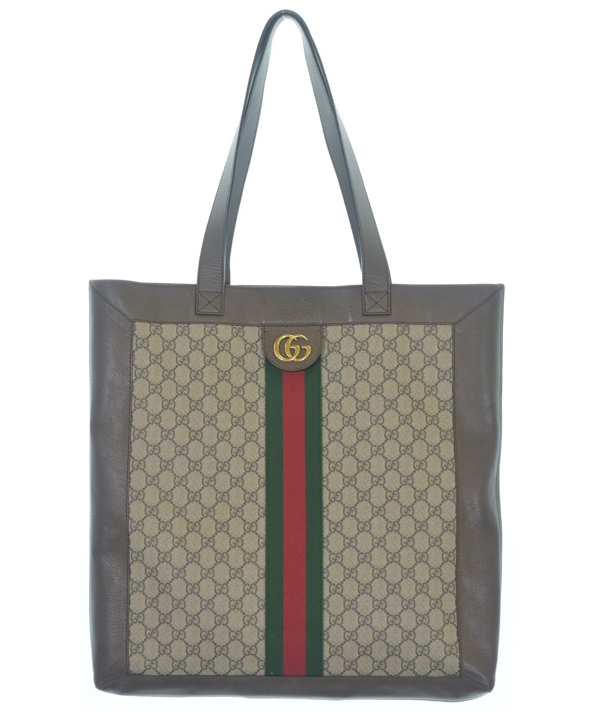 GUCCI トートバッグ ベージュ/ブラック GUCCI（グッチ）トートバッグ ベージュ サイズ:- レディース