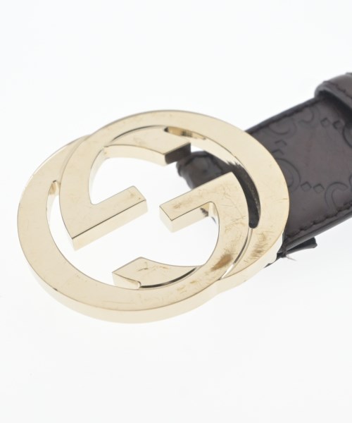 GUCCI（グッチ）ベルト 茶 サイズ:80 レディース/2200617906018