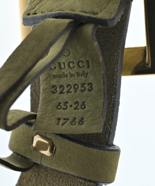 GUCCI（グッチ）ベルト カーキ サイズ:65 レディース/2200619855055