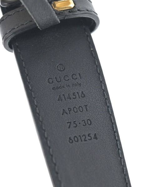 GUCCI（グッチ）ベルト 黒 サイズ:75 レディース/2200605748149