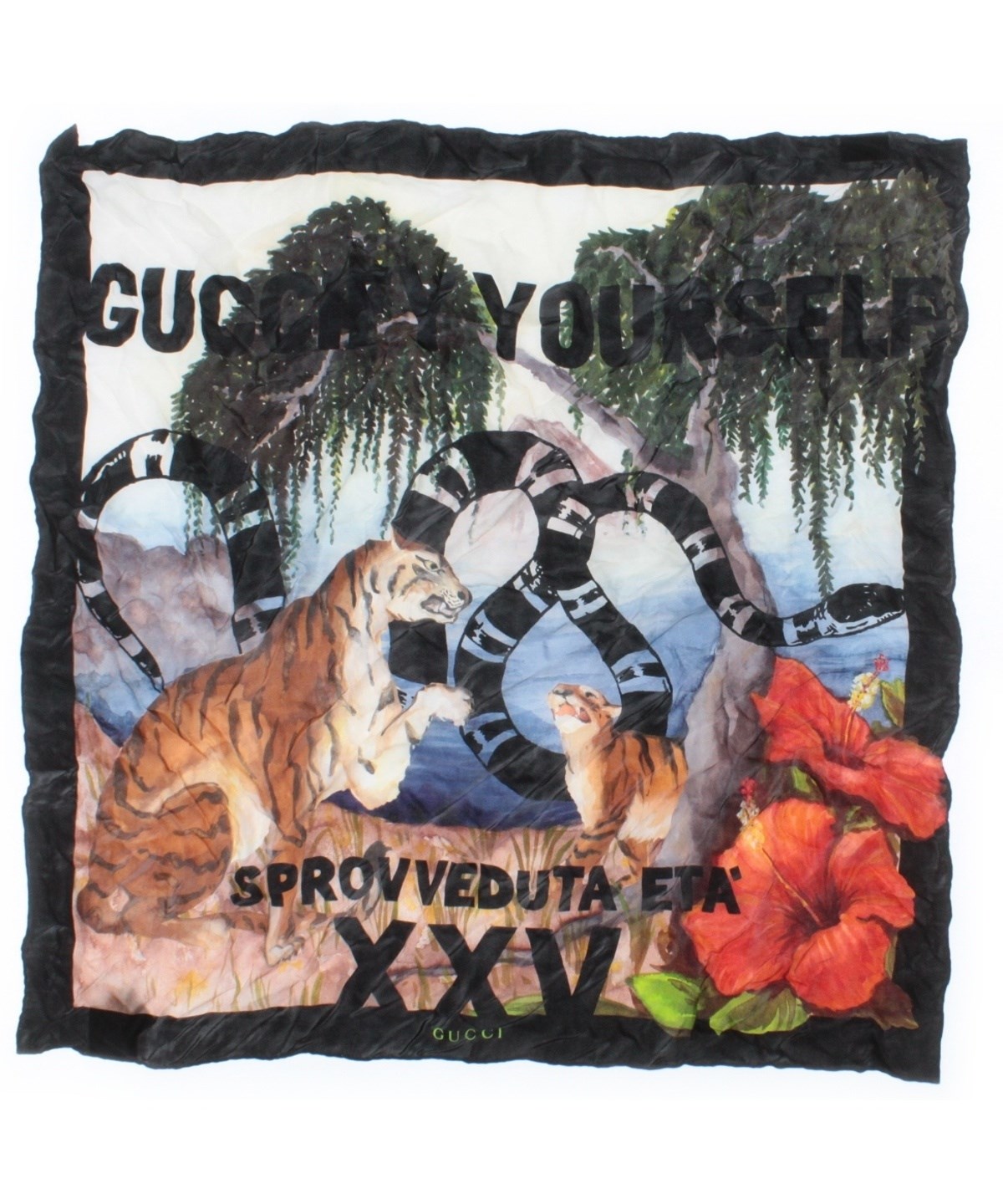 GUCCI バンダナ GUCCI（グッチ）バンダナ・スカーフ 黒 サイズ:- レディース