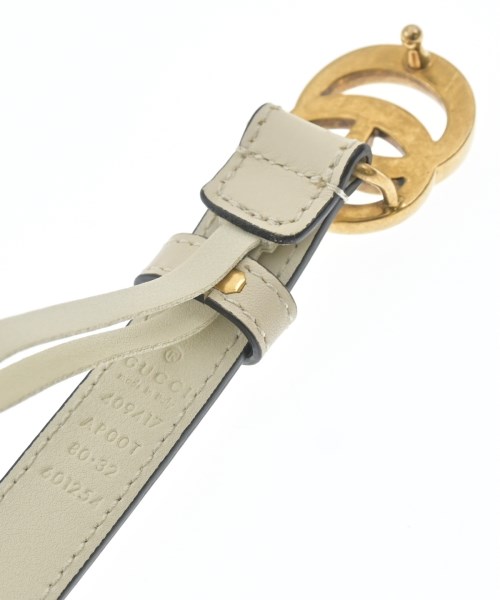 GUCCI（グッチ）ベルト 白 サイズ:80 レディース/2200675996136