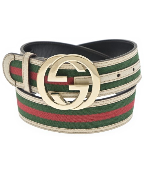 GUCCI(グッチ)ベルト 緑 サイズ:80/2200676152043
