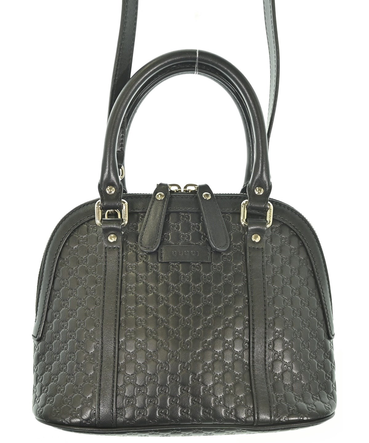 【美品】　GUCCI グッチ パテントレザー ハンドバッグ ブラック GUCCI（グッチ）ハンドバッグ 黒 サイズ:- レディース/2200677457208