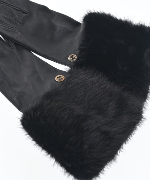 GUCCI（グッチ）手袋 黒 サイズ:7 レディース/2200677842509