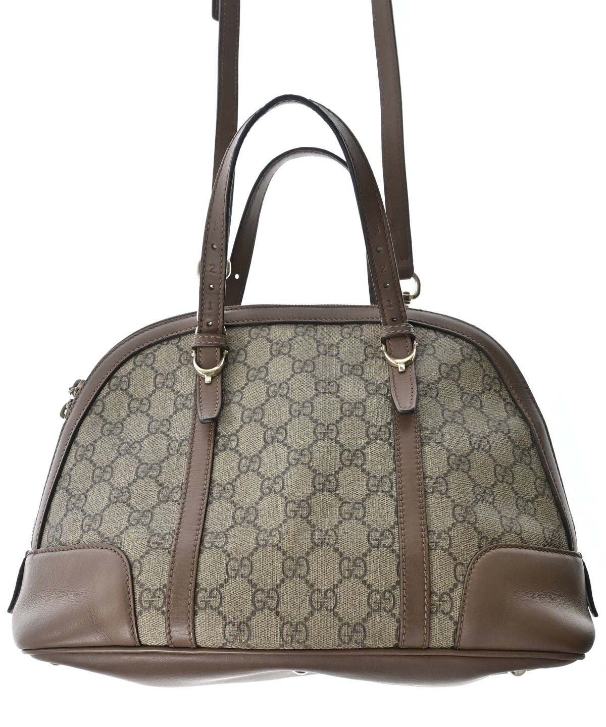 GUCCI ハンドバッグ グレー GUCCI（グッチ）ハンドバッグ グレー サイズ:- レディース