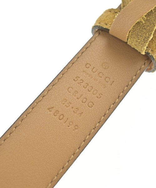 GUCCI（グッチ）ベルト 黄 サイズ:85 レディース/2200697213099