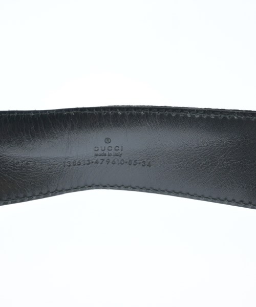 GUCCI（グッチ）ベルト 黒 サイズ:85 レディース/2200692865040