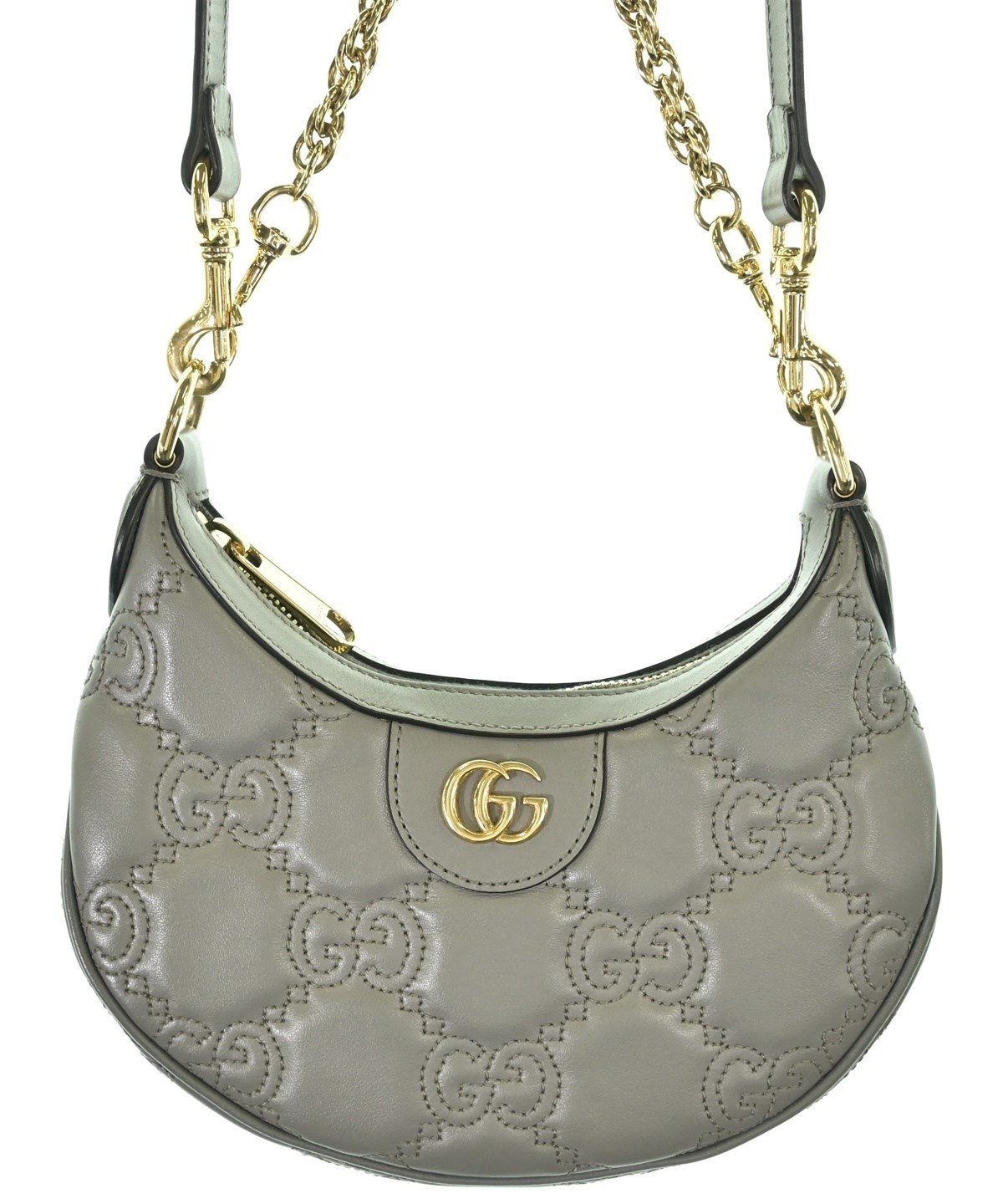 GUCCIショルダーバック GUCCI（グッチ）ショルダーバッグ グレー サイズ:- レディース