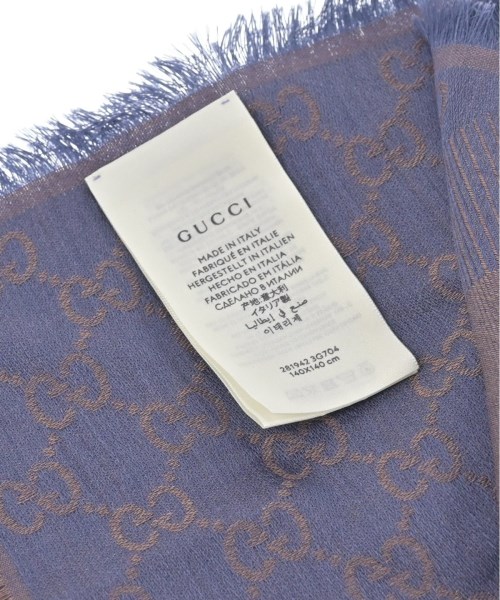 GUCCI（グッチ）バンダナ・スカーフ 紫 サイズ:- レディース/2200655208105