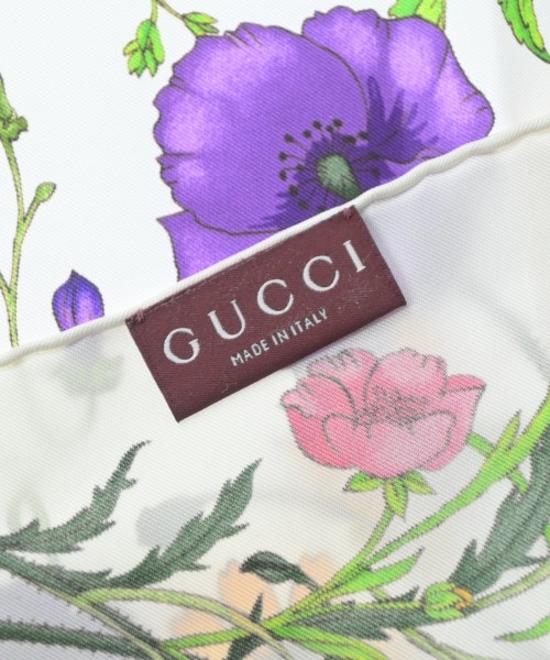 GUCCI（グッチ）バンダナ・スカーフ 白 サイズ:- レディース/2200656775019