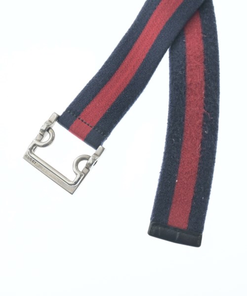 GUCCI（グッチ）ベルト 紺 サイズ:95 レディース/2200657651091