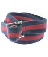 GUCCI（グッチ）ベルト 紺 サイズ:95 レディース/2200657651091
