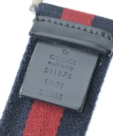 GUCCI（グッチ）ベルト 紺 サイズ:95 レディース/2200657651091