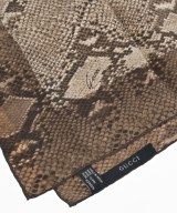 GUCCI（グッチ）バンダナ・スカーフ 茶 サイズ:- レディース/2200643773073