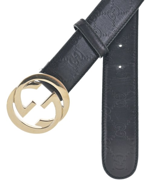 GUCCI（グッチ）ベルト 黒 サイズ:75 レディース/2200707720081