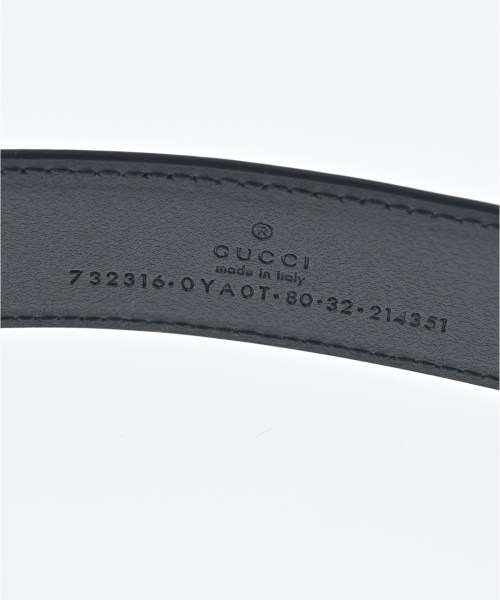 GUCCI（グッチ）ベルト 黒 サイズ:80cm レディース/2200715237090