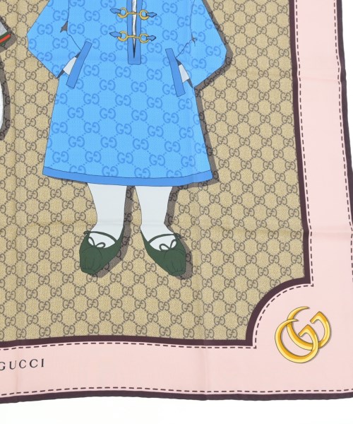 GUCCI（グッチ）バンダナ・スカーフ ベージュ サイズ:- レディース/2200716420057