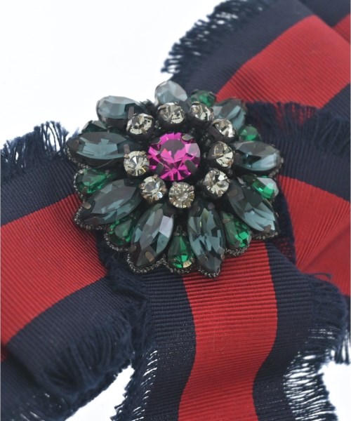 GUCCI（グッチ）ブローチ・コサージュ 紺 サイズ:- レディース/2200716989073