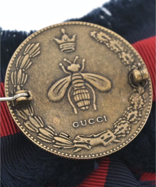 GUCCI（グッチ）ブローチ・コサージュ 紺 サイズ:- レディース/2200716989073