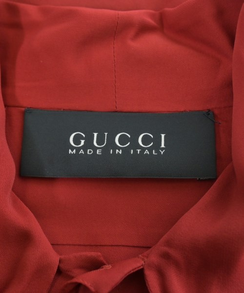 GUCCI（グッチ）ブラウス 赤 サイズ:44(L位) レディース/2200646665023