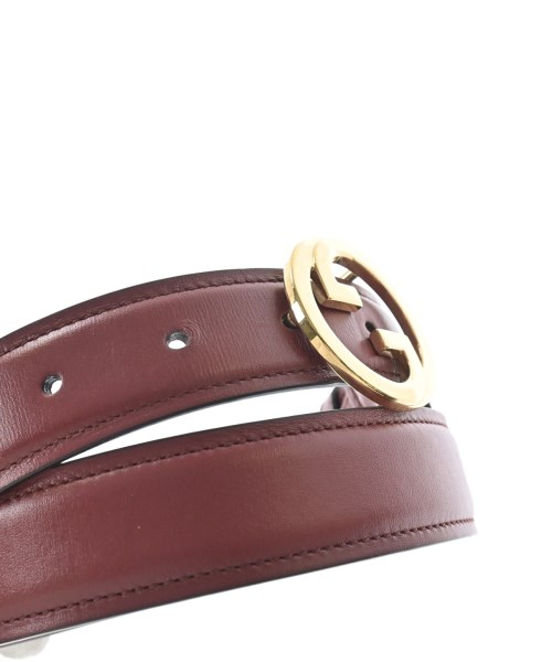 GUCCI（グッチ）ベルト 赤 サイズ:75 レディース/2200639802749