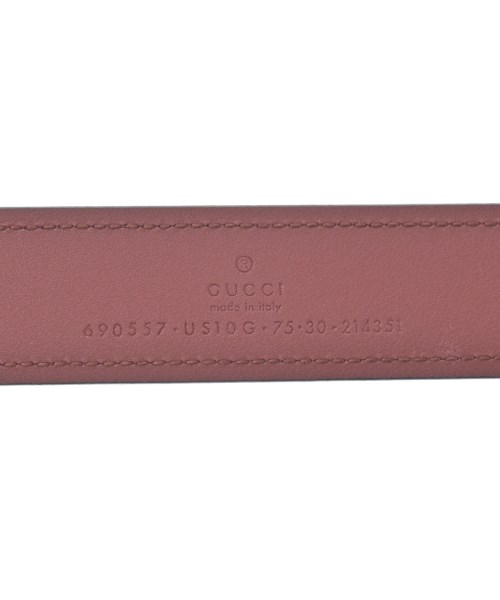 GUCCI（グッチ）ベルト 赤 サイズ:75 レディース/2200639802749