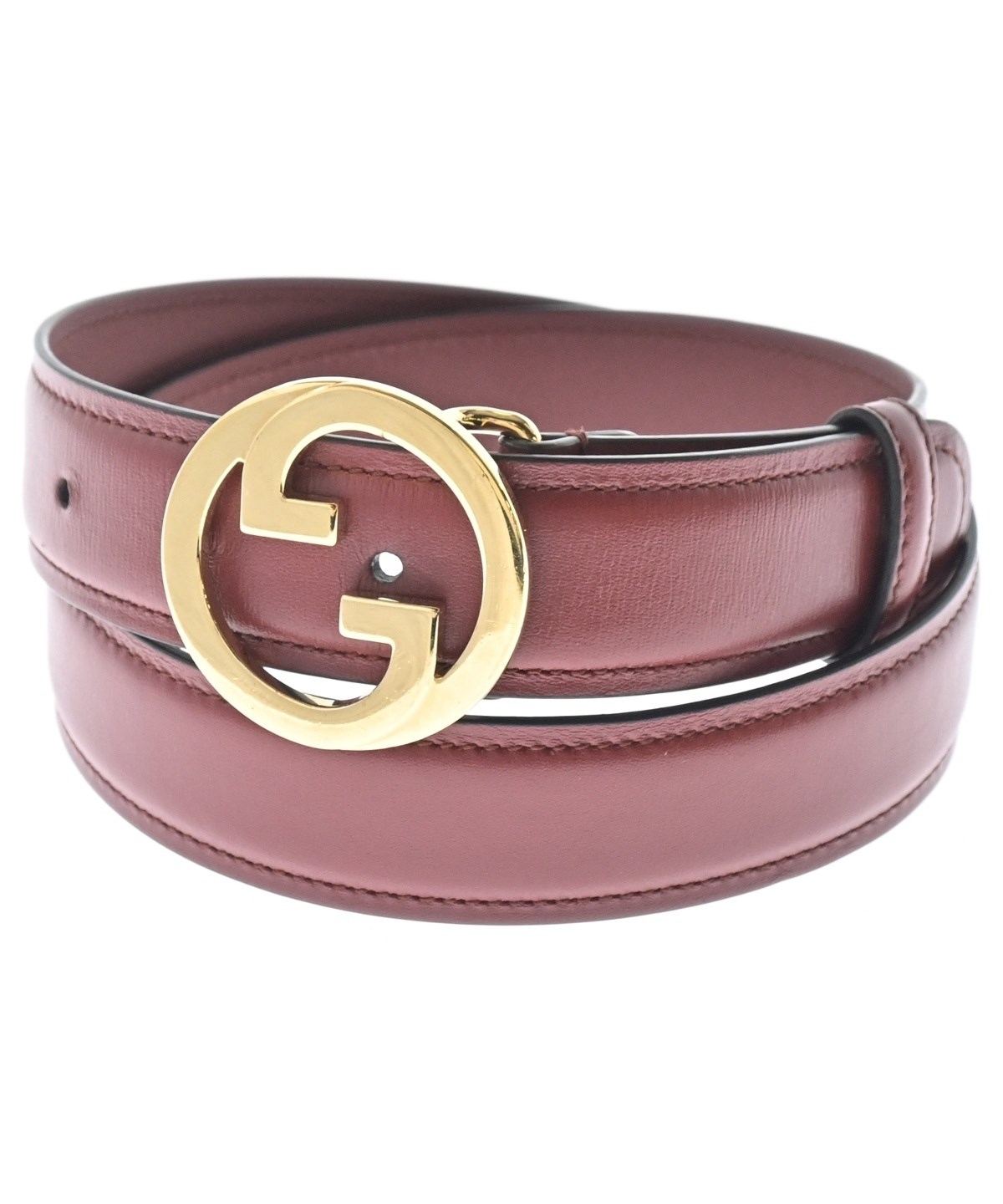 GUCCI（グッチ）ベルト 赤 サイズ:75 レディース/2200639802749