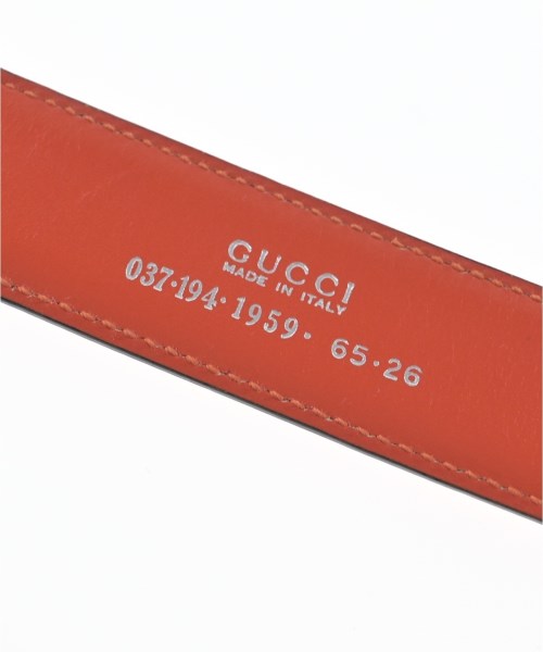 GUCCI（グッチ）ベルト オレンジ サイズ:65 レディース/2200647951064