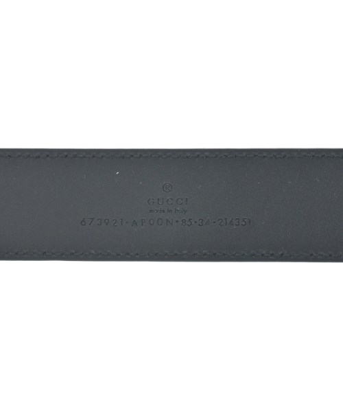 GUCCI（グッチ）ベルト 黒 サイズ:85 レディース/2200649379163