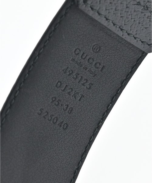 GUCCI（グッチ）ベルト 黒 サイズ:95 レディース/2200652612202