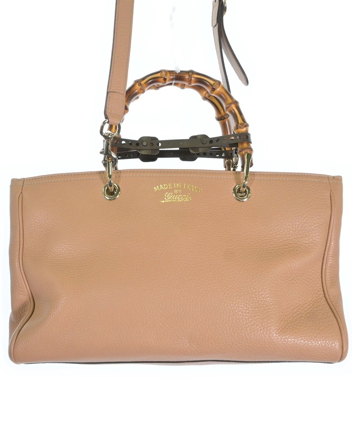 グッチ　ハンドバッグ　ベージュ　鑑定済み正規品　中古 GUCCI（グッチ）ハンドバッグ ベージュ サイズ:- レディース