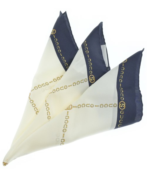 GUCCI（グッチ）バンダナ・スカーフ 白 サイズ:45 レディース/2200703880017