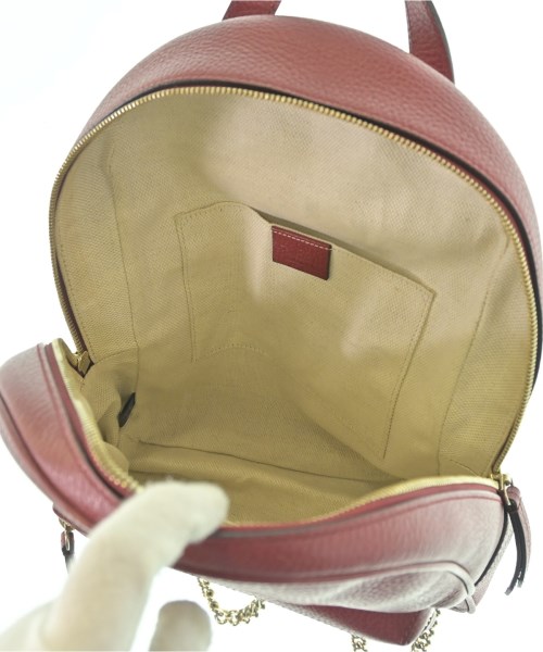 GUCCI（グッチ）バックパック・リュック 赤 サイズ:- レディース/2200665795091
