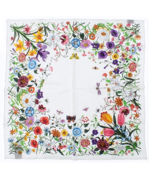 GUCCI(グッチ)バンダナ・スカーフ 白 サイズ:-/2200663363230