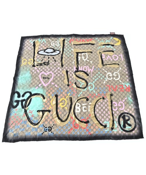 GUCCI(グッチ)バンダナ・スカーフ 茶 サイズ:-/2200669507034