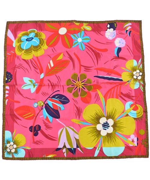 GUCCI(グッチ)バンダナ・スカーフ ピンク サイズ:-/2200668927116