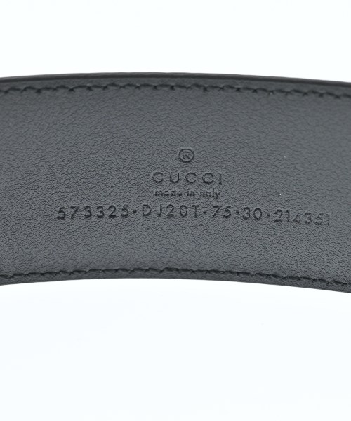GUCCI（グッチ）ベルト 黒 サイズ:75 レディース/2200670817085