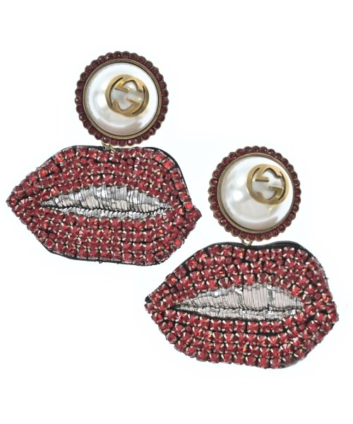 GUCCI(グッチ)ピアス・イヤリング 赤 サイズ:-/2200672227110