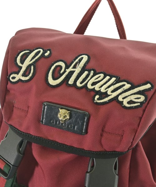 GUCCI（グッチ）バックパック・リュック 赤 サイズ:- レディース/2200722275122