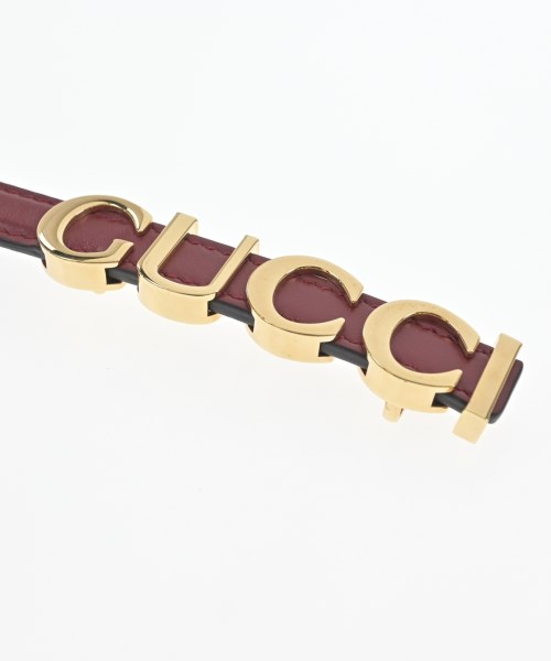 GUCCI（グッチ）ベルト 赤 サイズ:75 レディース/2200683942200