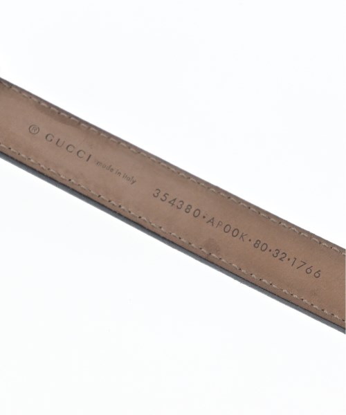 GUCCI（グッチ）ベルト 黒 サイズ:80cm レディース/2200686201045
