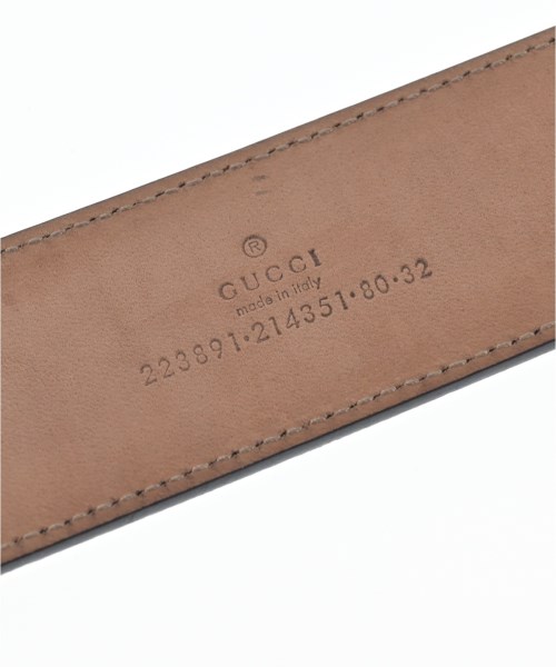 GUCCI（グッチ）ベルト 黒 サイズ:80cm レディース/2200686201052