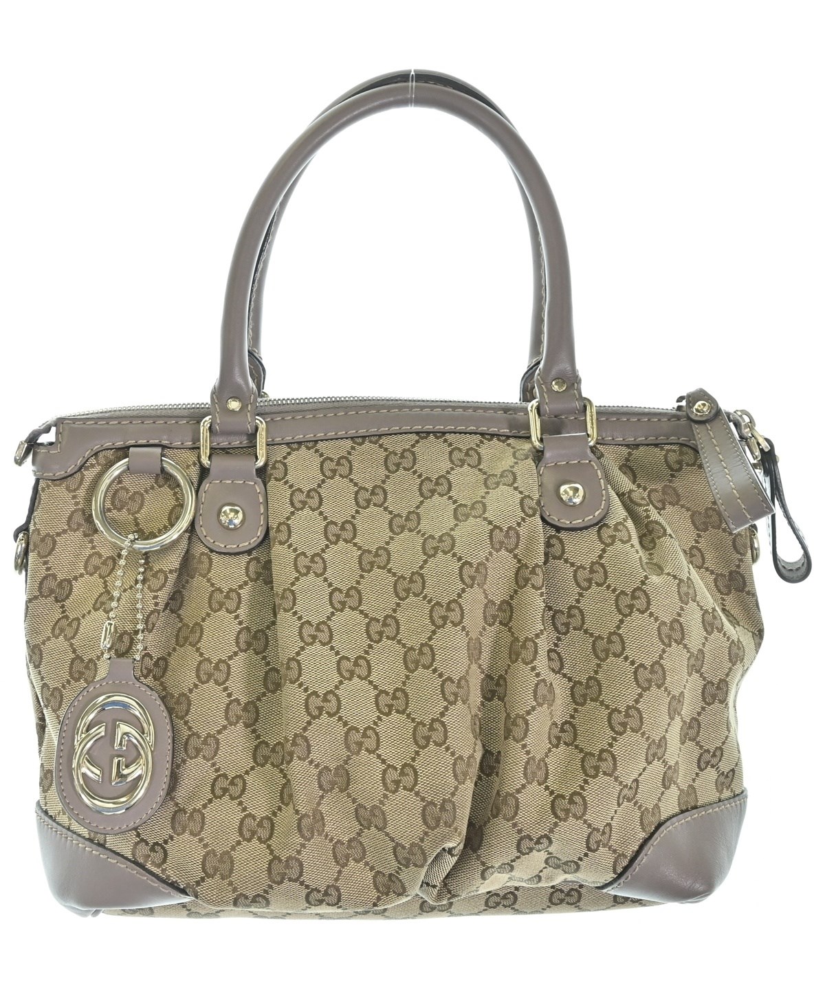 GUCCI（グッチ）ハンドバッグ ベージュ サイズ:- レディース