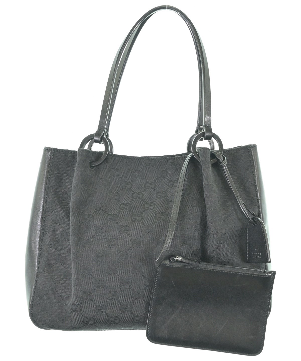 GUCCI グッチ　ブラック系ダークグレー トートバッグ　(価格相談可) GUCCI（グッチ）トートバッグ 黒 サイズ:- レディース/2200688689162