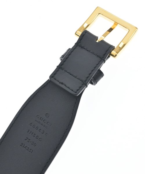 GUCCI（グッチ）ベルト 黒 サイズ:75 レディース/2200688775056