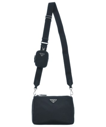 ポケット多数・大容量✨️ プラダ 2873 ショルダーバッグ Y2K 黒 プラダ PRADA ReNylon 前ポケット付き ファスナーショルダー