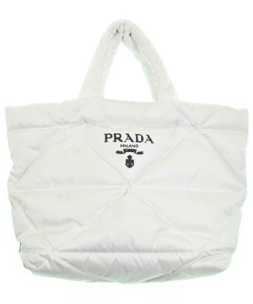 【良品】肩掛け台形トートバッグ PRADAプラダ 白タグあり！鑑定済！ すぐ届く PRADA プラダ ショルダー/トート バッグ A4 三角ロゴ (PRADA